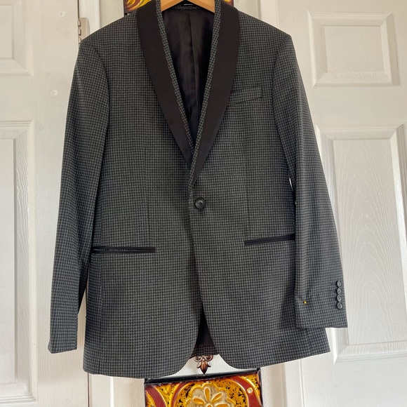 JF J.Ferrar Mens Classic Fit Tuxedo Jacket - Picture 7 of 8